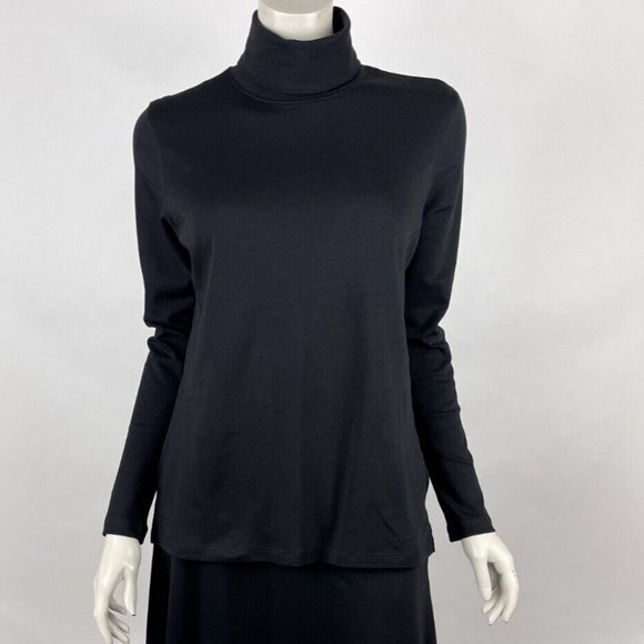Peruvian Connection Turtleneck Long Sleeve Top & Skirt 2Pc Women‎ M Pima Cotton - Picture 1 of 14